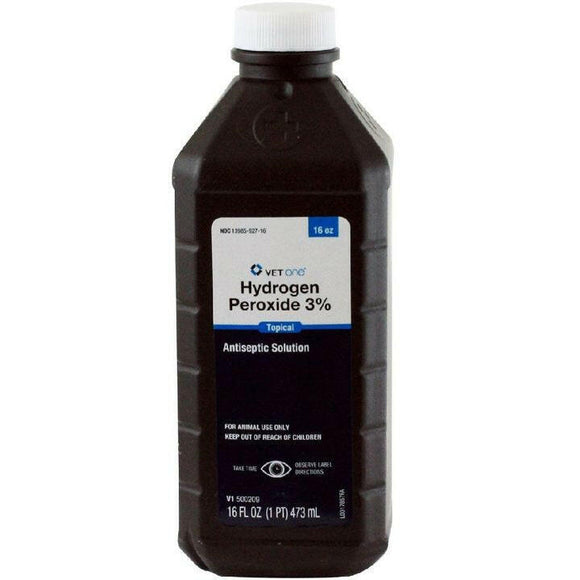 Hydrogen Peroxide 3% 16-oz (Manufacturer may vary) - Pet Supplies 1