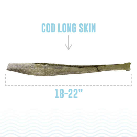 Icelandic+ Cod Long Skins Chew Sticks Dog Treats 20-count - Dog Treats 2