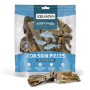 Icelandic+ Cod Skin Pieces Dog Treats 1-lb - Dog Treats 1