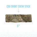 Icelandic+ Hand Wrapped Cod Skin Long Chew Stick Dog Treats.