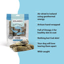 Icelandic+ Hand Wrapped Cod Skin Long Chew Stick Dog Treats.