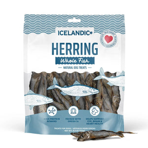 Icelandic+ Herring Whole Fish Natural Dog Treats 9-oz - Dog Treats 1