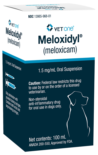 Meloxidyl (Meloxicam) Oral Suspension for Dogs, 1.5 mg/ml