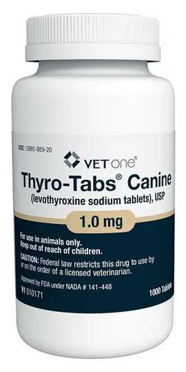 Thyro-Tabs (Levothyroxine Sodium) for Dogs, 1.0 mg - 0