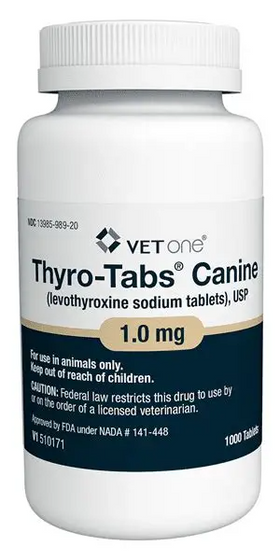Thyro-Tabs (Levothyroxine Sodium) for Dogs, 1.0 mg - 0