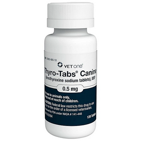 Thyro-Tabs (Levothyroxine Sodium) for Dogs, 0.5 mg - 0