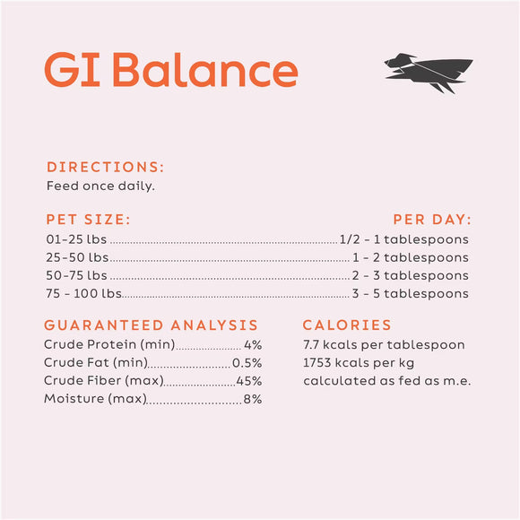 Super Snouts GI Balance Digestive Supplement Pumpkin Plus Prebiotic for Dogs & Cats, 3.1-oz