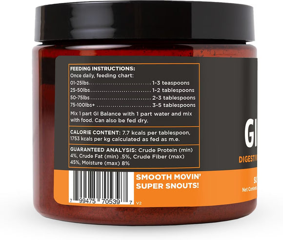 Super Snouts GI Balance Digestive Supplement Pumpkin Plus Prebiotic for Dogs & Cats, 3.1-oz