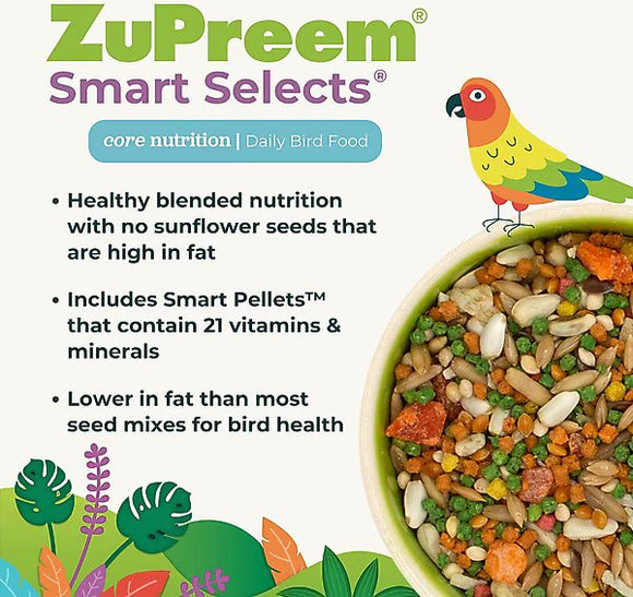 Zupreem Smart Selects Food for Very Small Birds, 2-lb