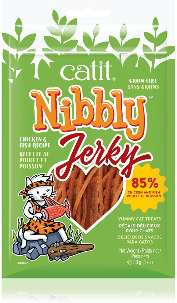 Catit Nibbly Jerky Treats for Cat, 1.06-oz