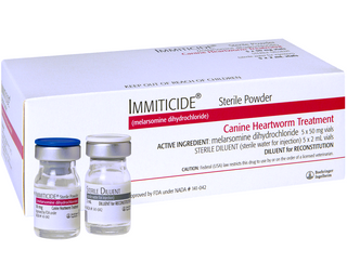 Immiticide (Melarsomine Dihydrochloride) Canine Heartworm Treatment 50mg, 2mL (5 vials)