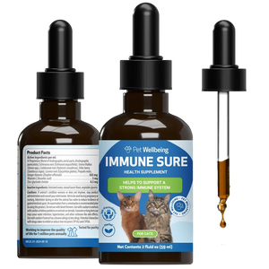 Immune SURE -for Feline Immune System Support - 2 oz - Cat Supplements & Vitamins 1
