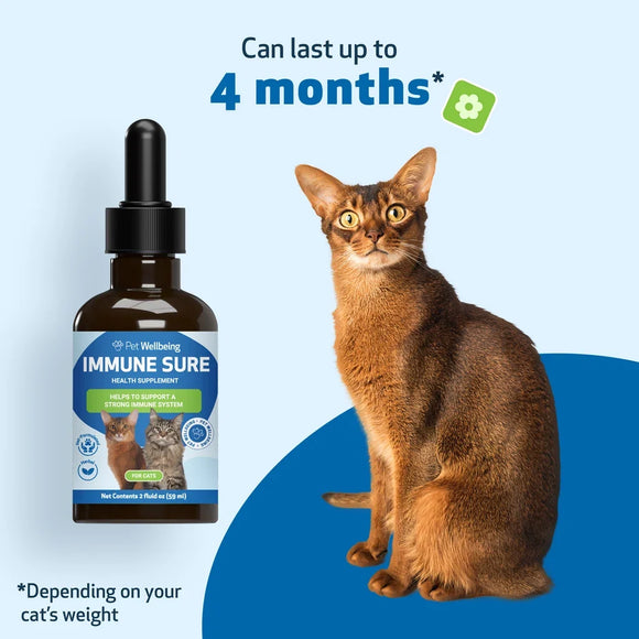 Immune SURE -for Feline Immune System Support - Cat Supplements & Vitamins 9