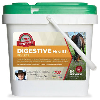 Formula 707 Digestive Health Hay Flavor Pellets Horse Supplement (4 lb, 64 Servings)