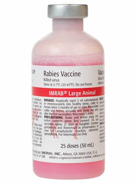 Imrab Large Animal Rabies Vaccine - 50 ml (25 doses) - Horse Vaccines 2