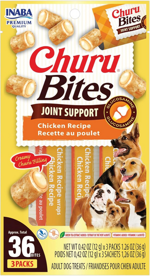 Inaba Churu Bites Joint Support Dog Treats (3 packs) - Chicken Recipe / 1-pack - Dog Treats 1