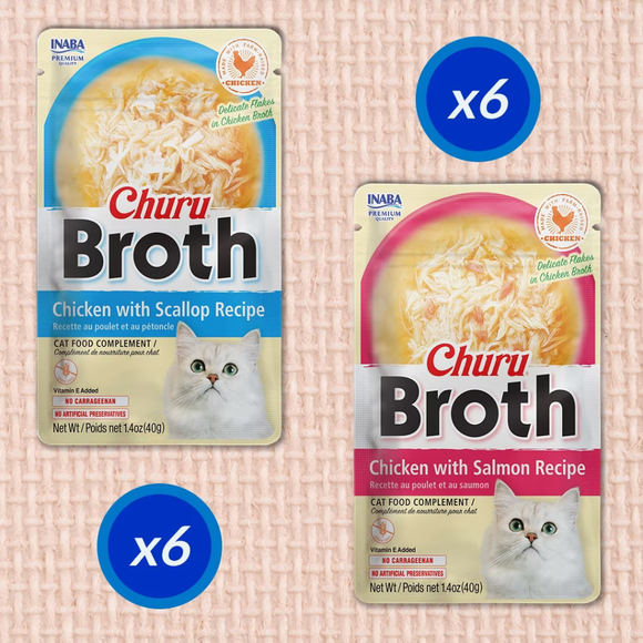 Inaba Churu Broth (1.4 oz x 12 pouches) - Cat Food 11