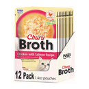 Inaba Churu Broth (1.4 oz x 12 pouches) - Chicken & Salmon Recipe - Cat Food 15