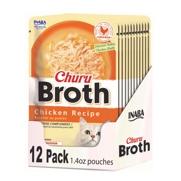 Inaba Churu Broth (1.4 oz x 12 pouches) - Chicken Variety - Cat Food 17
