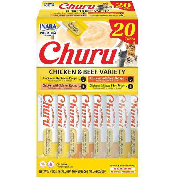 Inaba Churu Chicken Variety Pack Grain-Free Lickable Treat for Cats - Variety 3 - 20-count (box) - Cat Treats 14