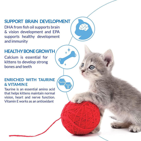 Inaba Churu for Kittens Chicken Recipe Puree Grain-Free Lickable Treat for Cats