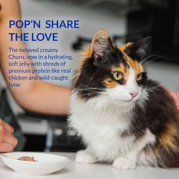 Inaba Churu Pop’n Serve Chicken with Scallop Grain-Free Lickable Cat Treats 1.2-oz cup - Cat Treats 7