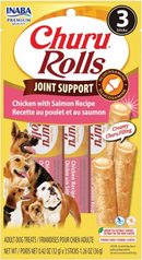 Inaba Churu Rolls Joint Support Dog Treats (3 sticks) - Chicken with Salmon Recipe / 1-pack - 12