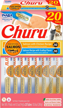 Inaba Churu Seafood Variety Pack Grain-Free Lickable Treat for Cats - Variety 3 - 20-count (box) - Cat Treats 12