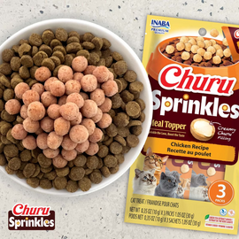 Inaba Churu Sprinkles Tuna Recipe Grain-Free Cat Treats & Meal Topper 0.35-oz tube (3 count) - Cat Treats 3