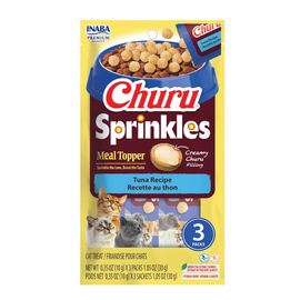 Inaba Churu Sprinkles Tuna Recipe Grain-Free Cat Treats & Meal Topper 0.35-oz tube (3 count) - Cat Treats 1