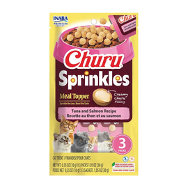 Inaba Churu Sprinkles Tuna & Salmon Recipe Grain-Free Cat Treats & Meal Topper 0.35-oz tube (3 count) - Cat Treats 1