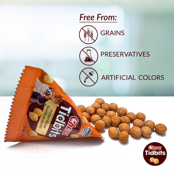 Inaba Churu Tidbits Soft & Creamy Cat Treats (8 packs) - Cat Treats 4