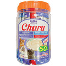 Inaba Churu Tuna Seafood Variety Pack Grain-Free Lickable Treat for Cats 50ct
