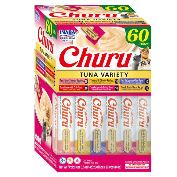 Inaba Churu Tuna Variety Pack Grain-Free Lickable Treat for Cats - Cat Treats 16
