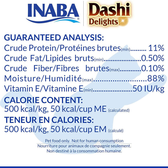 Inaba Dashi Delights Chicken with Tuna & Scallop Recipe in Broth Cat Food