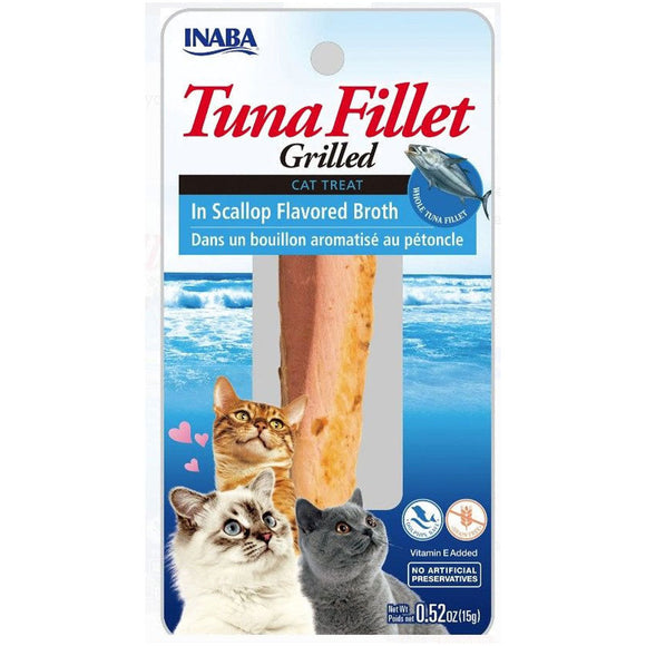 Inaba Grilled Chicken Fillet in Scallop Flavored Broth Cat Treat 0.52-oz - Cat Treats 1