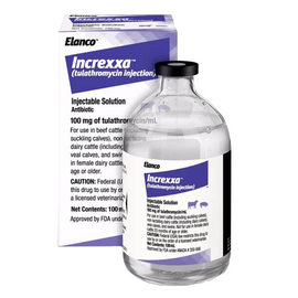 Increxxa (Tulathromycin) Injectable Solution - Respiratory Protection for Livestock - 100ml vial - 1