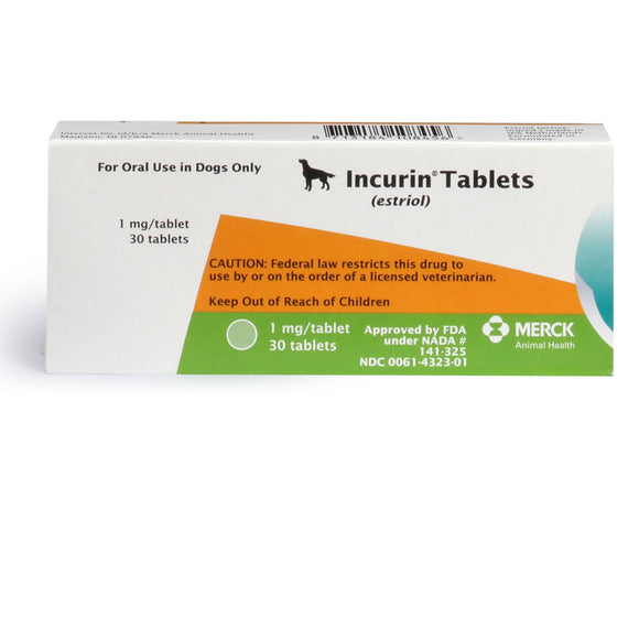 Incurin (Estriol) Tablets - Incontinence Medication for Dogs