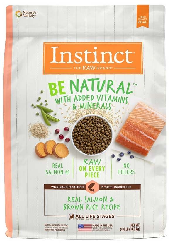 Instinct Be Natural Real Salmon and Brown Rice Dry Dog Food