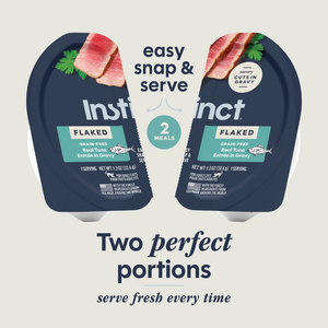 Instinct Flaked Grain Free Real Tuna Entree in Gravy Wet Cat Food (2.64 oz split cup x 12 pack) - Cat Food 2