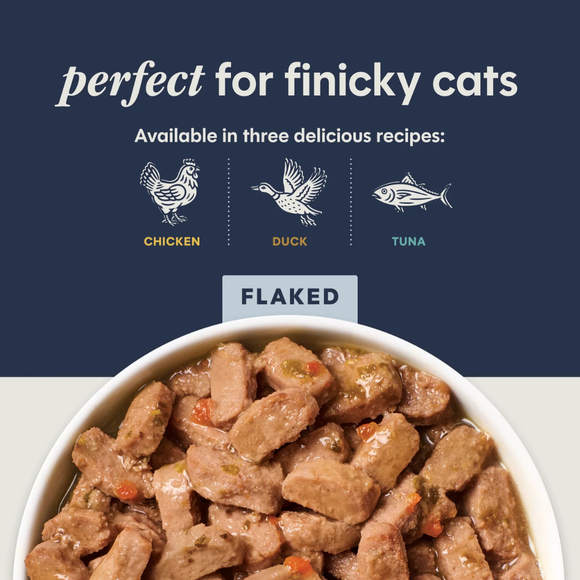 Instinct Flaked Grain Free Real Tuna Entree in Gravy Wet Cat Food (2.64 oz split cup x 12 pack) - Cat Food 5