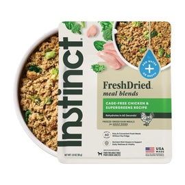 Instinct Fresh Dried Meal Blends Freeze-Dried Cage-Free Chicken & Supergreens Recipe for Dogs - 3 oz - Dog Treats 1