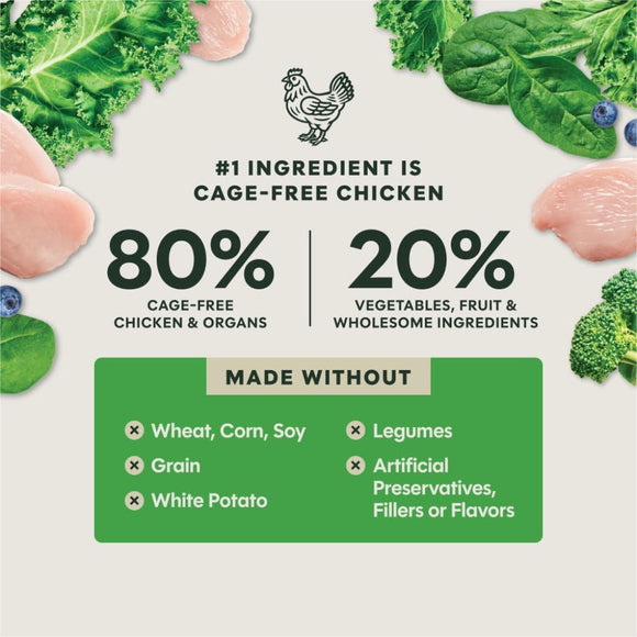 Instinct Fresh Dried Meal Blends Freeze-Dried Cage-Free Chicken & Supergreens Recipe for Dogs - Dog Treats 5