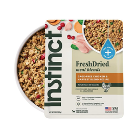 Instinct Fresh Dried Meal Blends Freeze-Dried Cage-Free Chicken & Harvest Blend Recipe for Dogs - 3 oz - Dog Treats 1