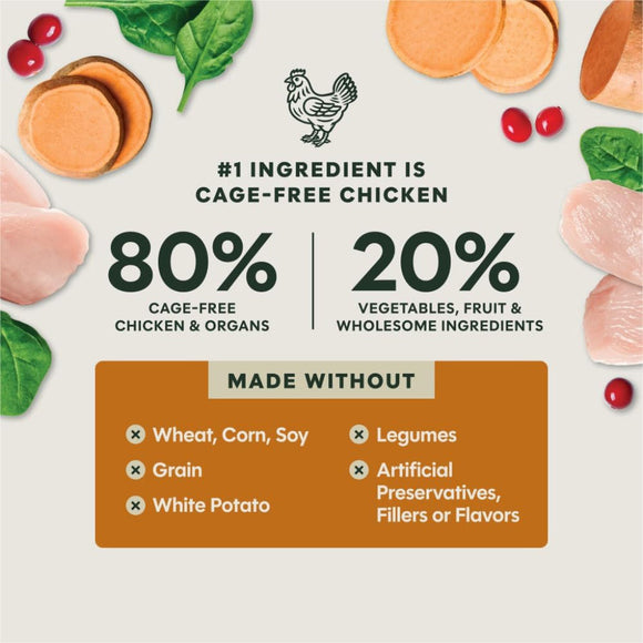 Instinct Fresh Dried Meal Blends Freeze-Dried Cage-Free Chicken & Harvest Blend Recipe for Dogs - Dog Treats 5