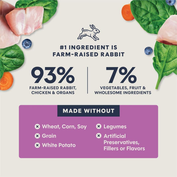 Instinct Fresh Dried Patés Freeze-Dried Raw Rabbit Entrée for Cats - Cat Food 5