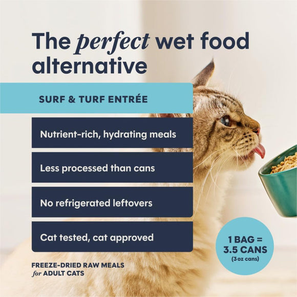 Instinct Fresh Dried Patés Freeze-Dried Raw Surf & Turf Entrée for Cats - Cat Food 3