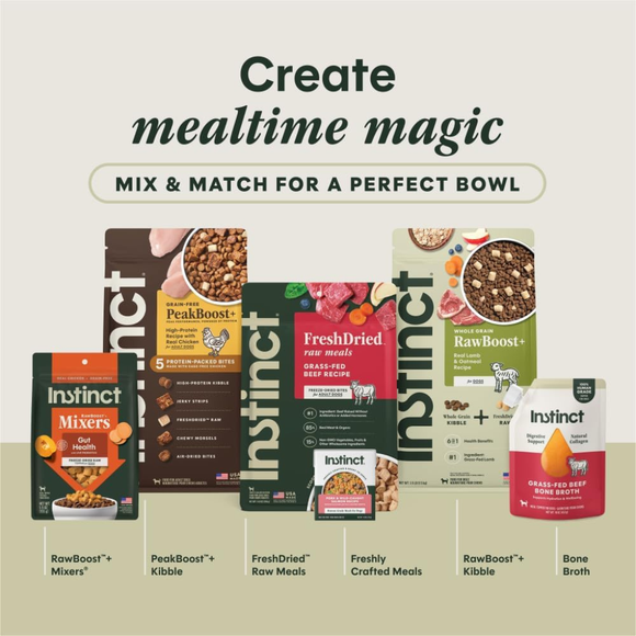 Instinct Fresh Dried Raw Meal Blends Freeze-Dried Cage-Free Chicken Recipe for Dogs - Dog Treats 8