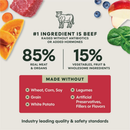 Instinct Fresh Dried Raw Meal Blends Freeze-Dried Grass-Fed Beef Recipe for Dogs - Dog Treats 5