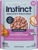 Instinct Grain-Free Healthy Cravings Savory Gravy Wet Cat Food 3-oz case of 24 - Rabbit - Cat Food 3